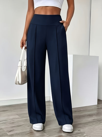 Women's High Waisted Wide Leg Lounge Pants with Pockets