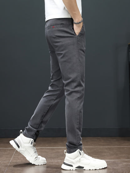 Men'S Spring Casual Trousers, Lightweight Business Outdoor Straight-Leg Pants, Versatile And Stylish for Spring And Autumn, Suitable for Sports And Formal Occasions.
