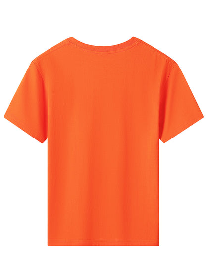 Kids Cotton Fireworks Print T-Shirt for Spring and Summer