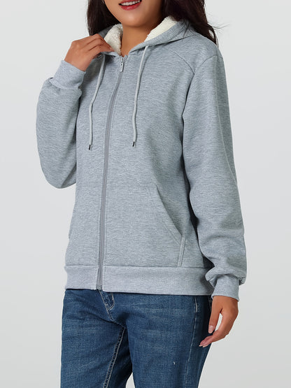 Կանացի ծանր ձմեռային բաճկոն - Ջերմամեկուսացված սառը եղանակի բաճկոն՝ ամբողջական կայծակաճարմանդով, մեծ առջևի գրպաններով - Մանուշակագույն վերնազգեստ առօրյա և պաշտոնական միջոցառումների համար - Ոչ ձգվող պոլիեսթերային գործվածք - Հեշտ խնամքի կանացի վերնազգեստ,