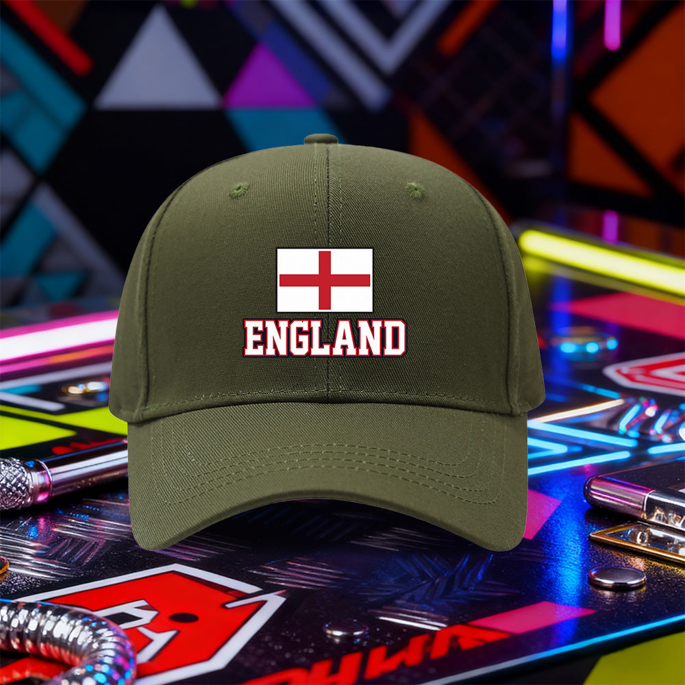 Lightweight England Flag Baseball Cap for Men & Women
