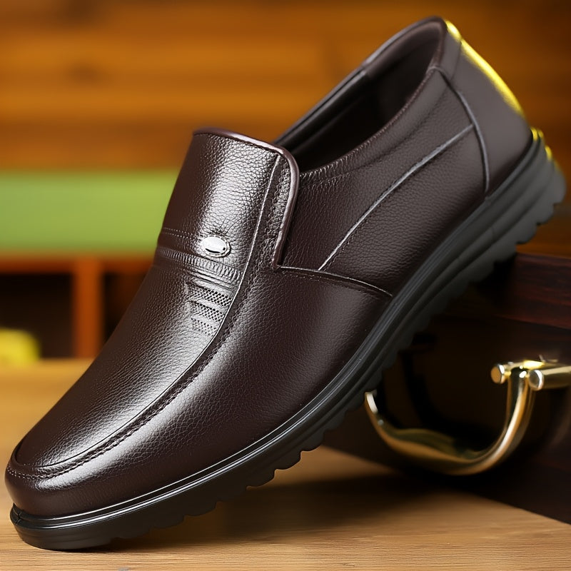 Men's Slip-On Business Casual Shoes All-Season Comfort
