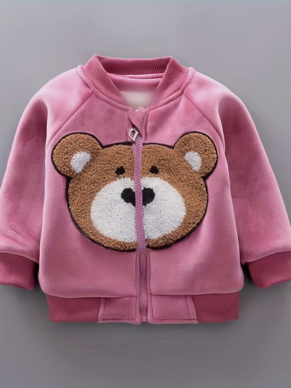 3pcs Boys & Girls Winter Warm Hooded Bear Set - Thick Bear Head Vest, Matching Pants & Hoodie, Cozy 3pcs Outfit for Outdoor Play, Casual Wear (Easy-Care Baby Clothes, Hand/Dry Clean), Perfect for Outdoor