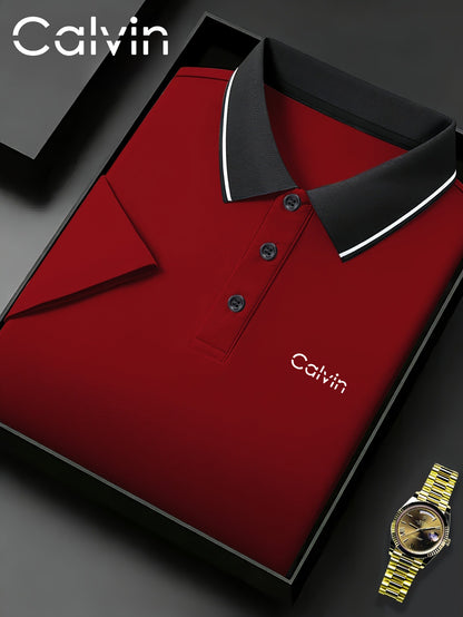 Quick-Dry Men's Short-Sleeve - Trendy Calvin Print - ayq