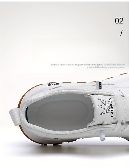 Men's Slip-On Casual Sneakers - Breathable, Non-Slip & Durable for Outdoor Activities, Comfort Fit with Elastic Closure - ayq