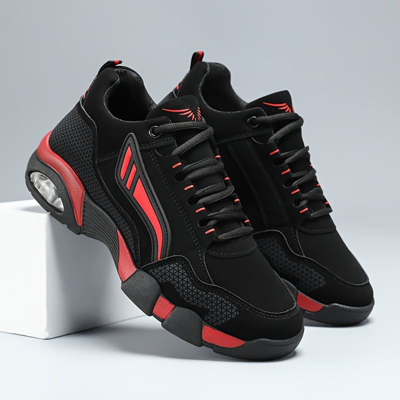 Men's Non-Slip Low-Top Sneakers with Cushioned Round Toe