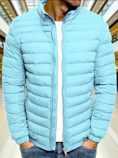 Men's Casual Zipper Hoodie Jacket with Detachable Hood