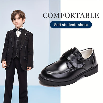 Boys' Preppy School Shoes Soft Sole Lightweight Black