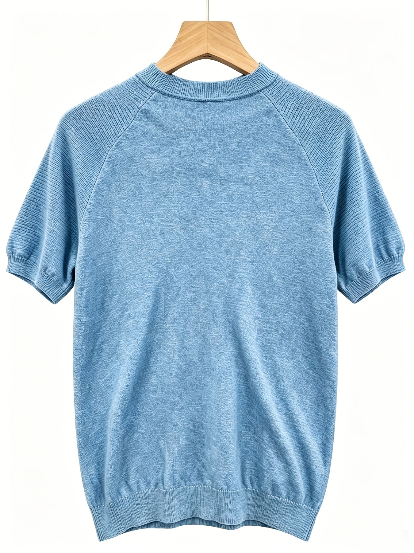 Men's Casual Lightweight Knit Short Sleeve Crew Neck Sweater