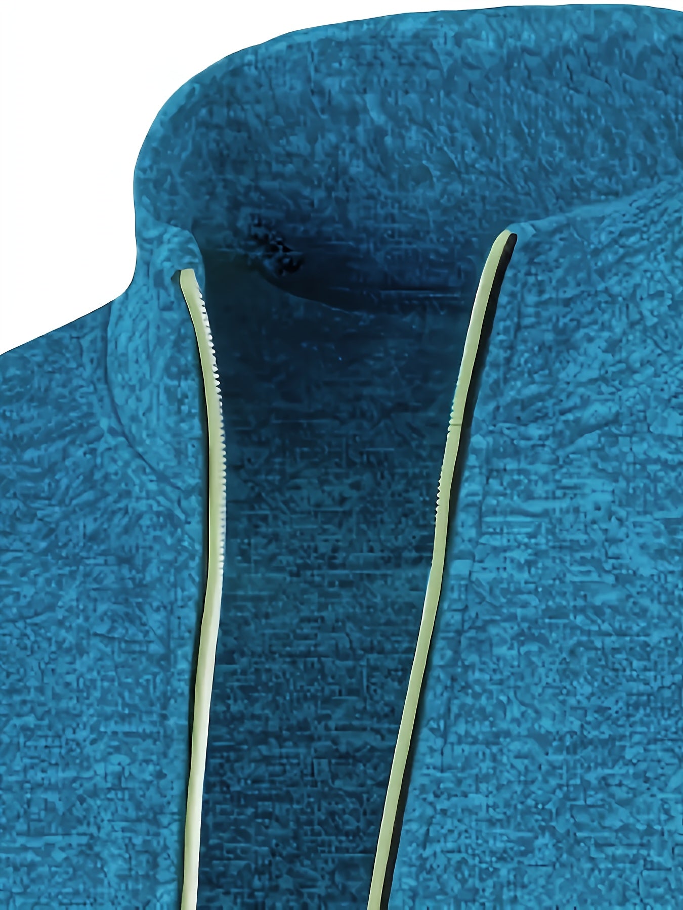 Men'S Casual Windbreaker Jacket with Lapel Collar, Full Zip - Non-Stretch Fabric, Regular Fit, Solid Color, Chain Detail, Woven - Fall/Winter Collection, Perfect Gift