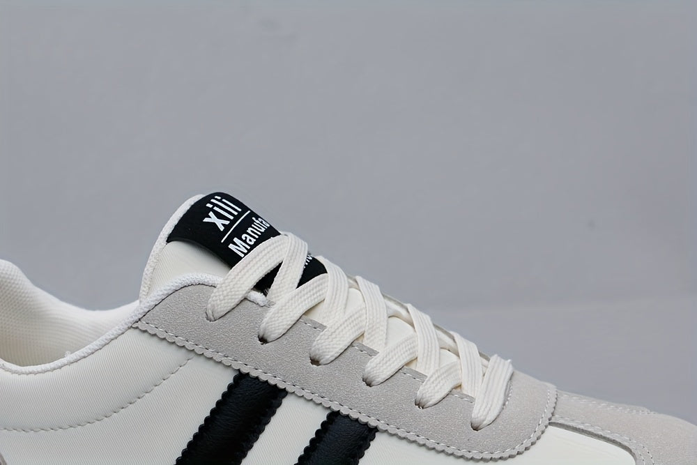Men's Casual Comfortable Low Top Lace Up Sneakers, Non-slip Breathable Canvas Shoes For All Seasons