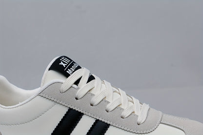 Men's Casual Comfortable Low Top Lace Up Sneakers, Non-slip Breathable Canvas Shoes For All Seasons