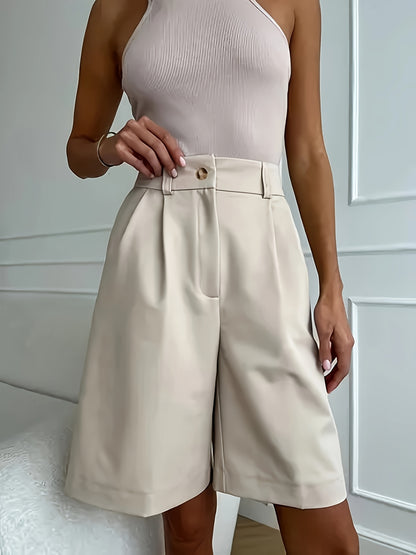 Women's Casual Summer Pocket Shorts in Solid Colors
