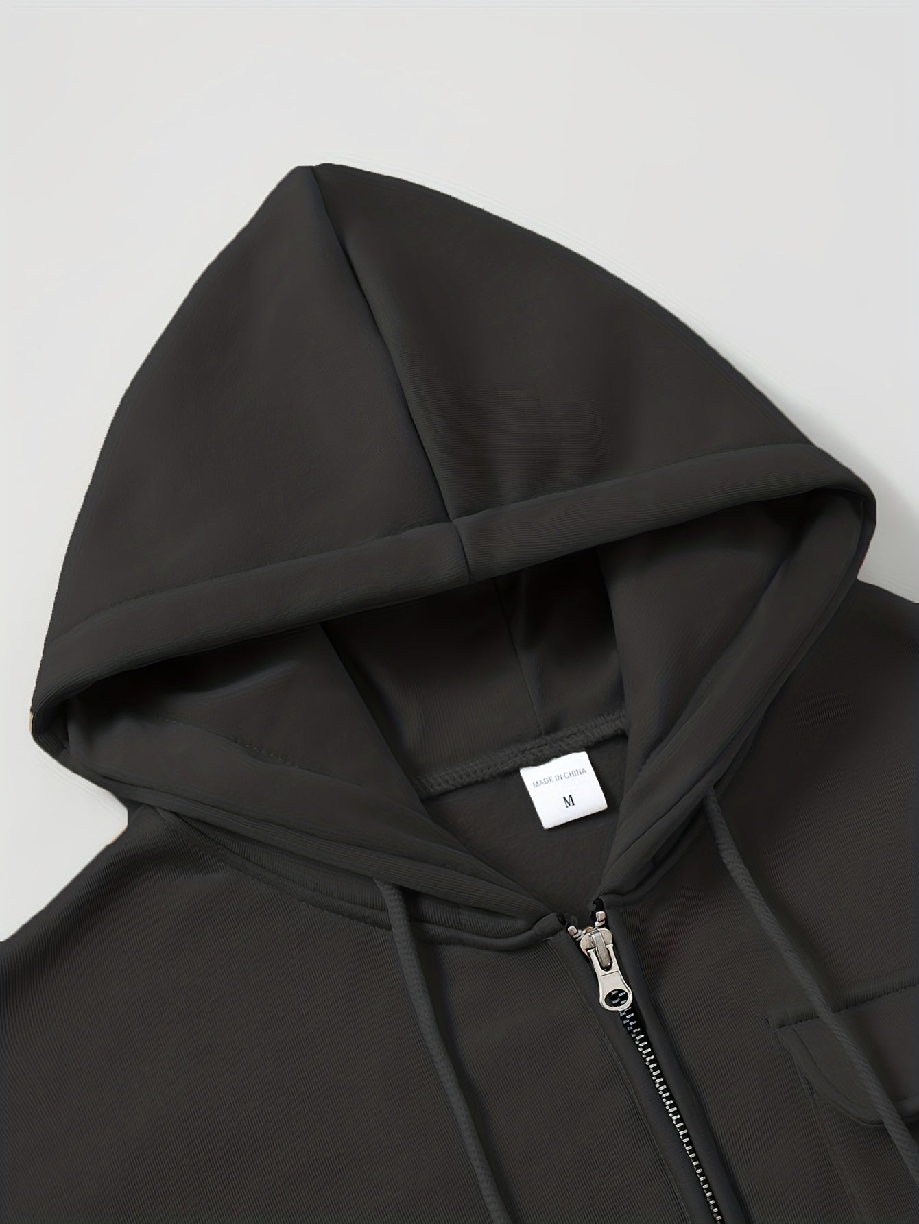 Men'S Minimalist Red & Christmas Tree Print Hooded Sweatshirt - Long Sleeve Casual Pullover with Piping, Regular Fit Winter Warmth for Holiday Parties, Outdoor Activities & Casual Attire, Christmas Sweatshirt, Seasonal Fashio