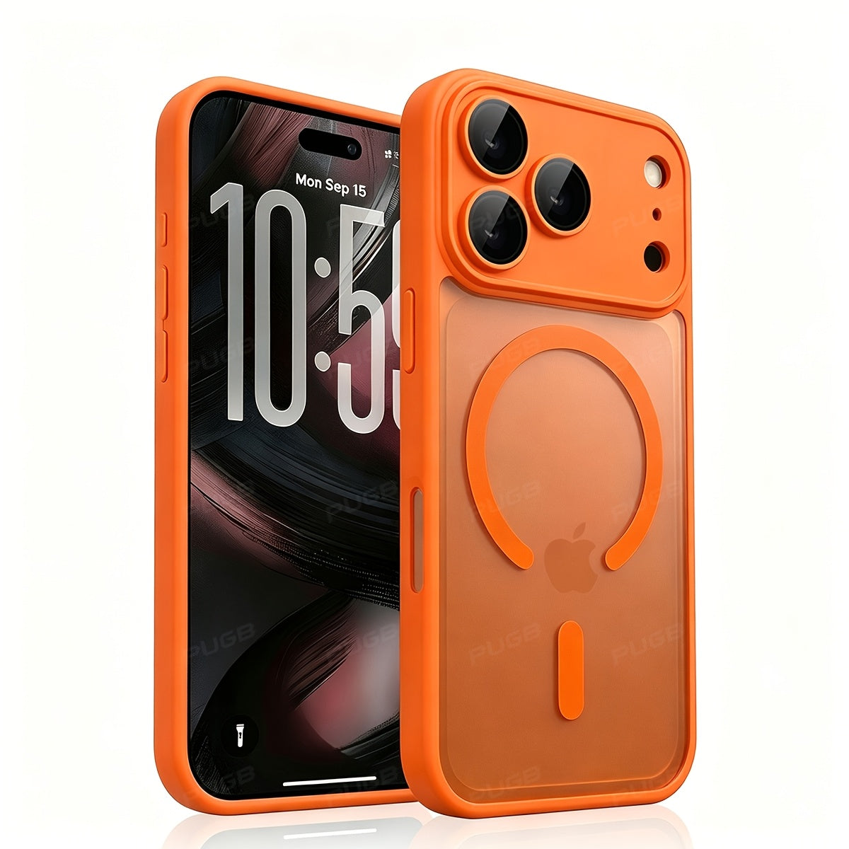 Matte Translucent Magnetic Silicone Phone Case for iPhone 18-14 Pro Ma