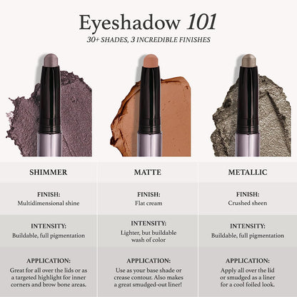 Julep Eyeshadow 101 Crème-To-Powder Waterproof Shadow Stick – Champagne Shimmer – Long-Lasting, Crease-Proof, Medium Golden-Beige Shimmer Cream Eyeshadow with Built-In Smudger