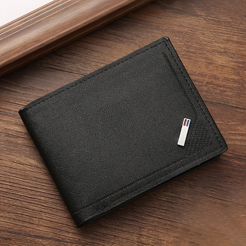 2pcs Men'S Wallet + Keychain Set | Stylish Casual Luxury Sports Wallet, Trendy Daily Essential Accessory, Designed Exclusively for Men, Lining, Dry Clean Only | Perfect Gift for Anniversaries, Valentine'S Day, Birthdays, East