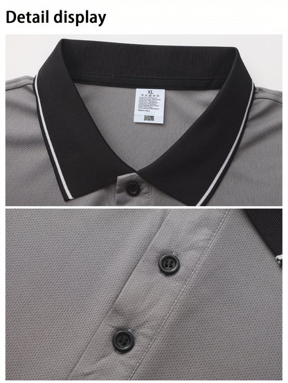 Men's Outdoor Golf Polo Shirt Short Sleeve Summer Casual