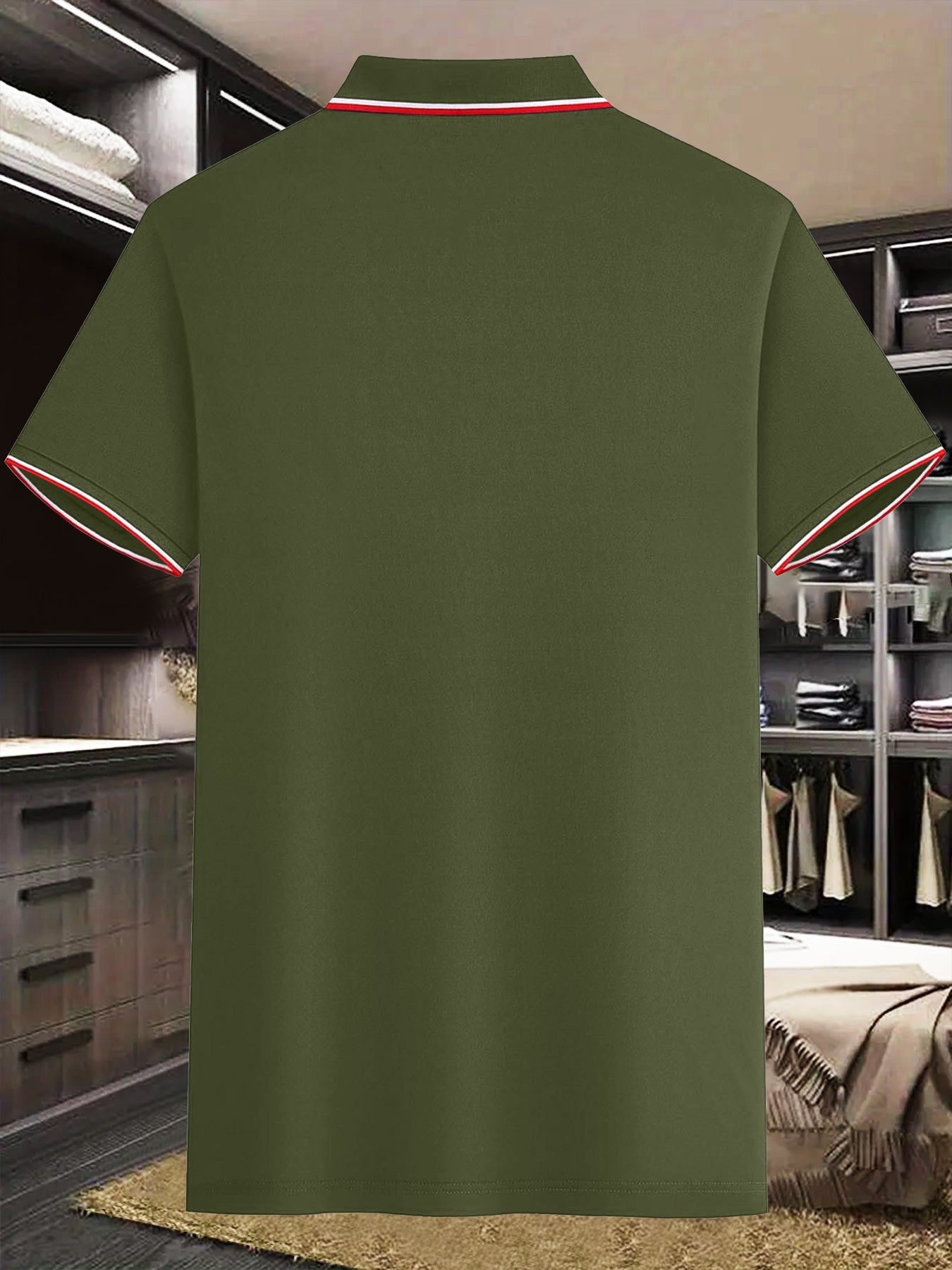 Men's Fashion Collared Shirt Calvin Print, Summer Suitable for Sports and Casual Outings - ayq