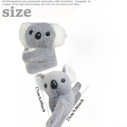 Կոալա փափուկ խաղալիք | Մուգ մոխրագույն, մուլտֆիլմային նախշերով, դիմացկուն ընտանի կենդանու ուղեկից փոքր ցեղատեսակների համար - իդեալական նվեր կոալաների սիրահարների համար