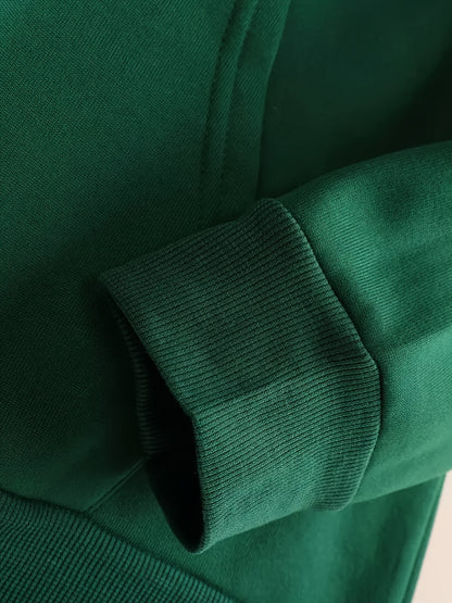 Men's Christmas Hooded Sweatshirt with Rudolph & Santa Print - Thickened Winter Pullover Hoodie, Warm Long Sleeve Casual Sweater for Skiing, Parties, Team Events - Machine Washable (Couple Matching, Unisex Style)