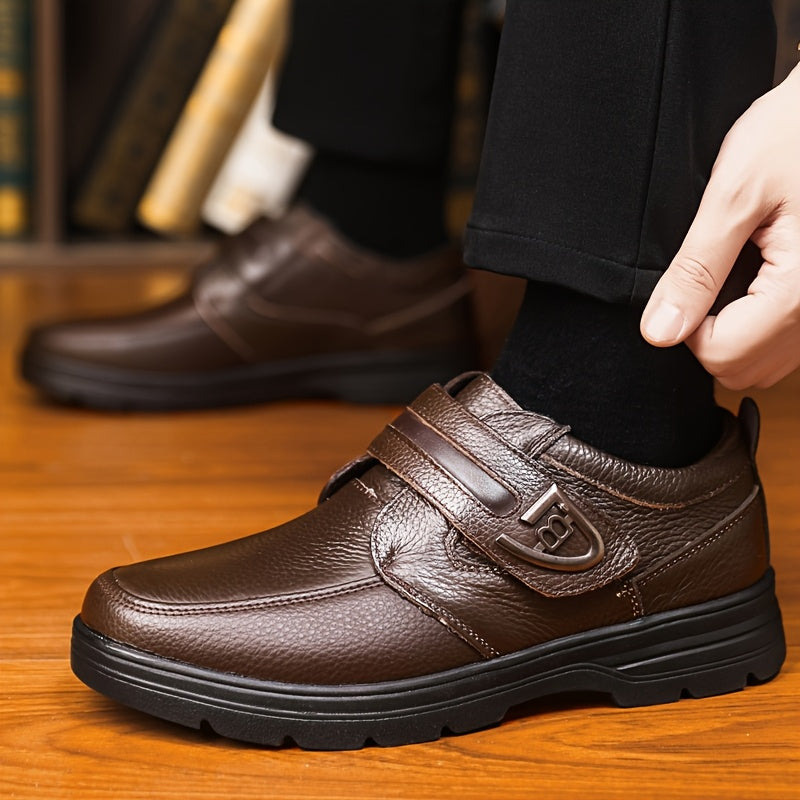 Men's Breathable Oxford Monk Strap Shoes with Soft Non-Slip Sole