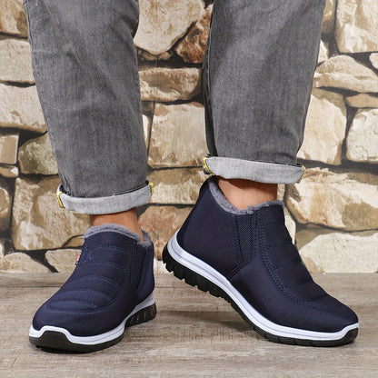 '-Lined New Winter Men's Outdoor Non-Slip Soft Comfortable Warm Lined Cold-Proof Shoes and Boots