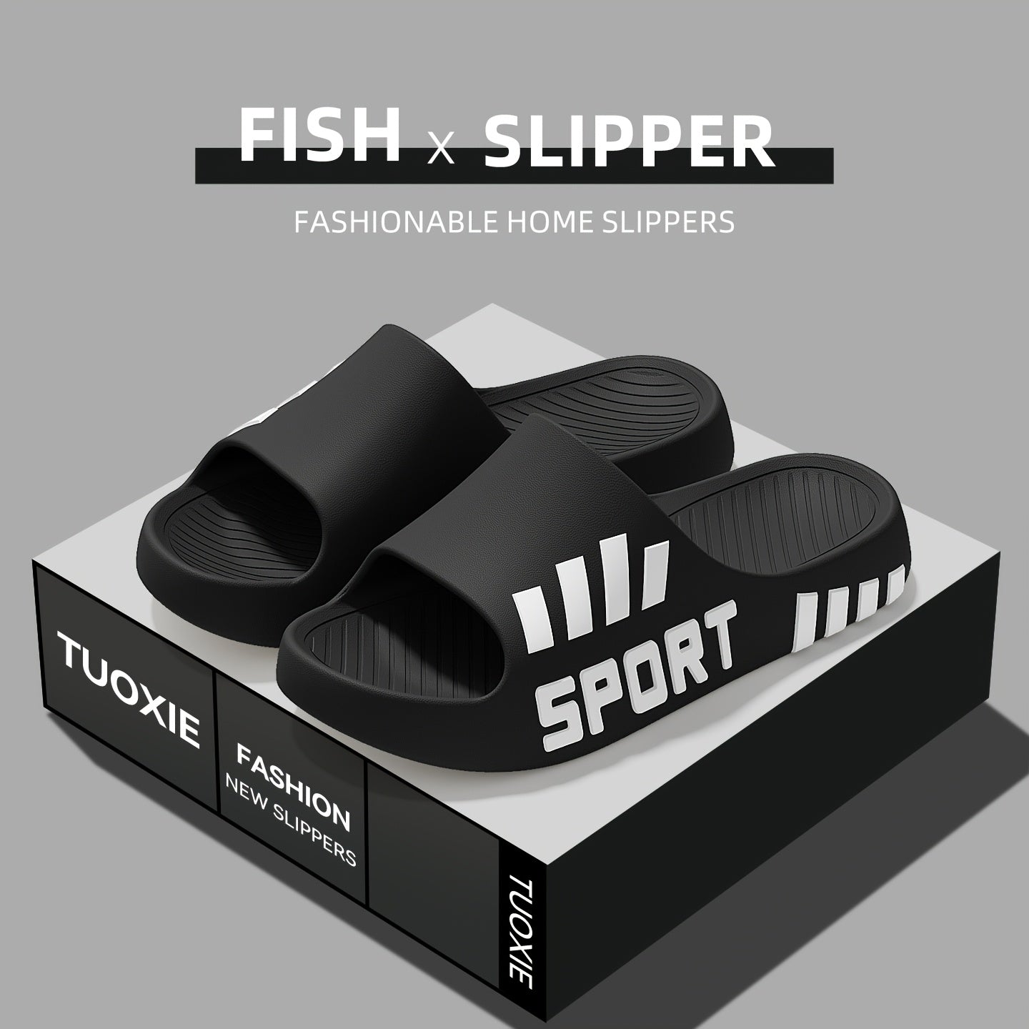 Men'S Stylish Slippers - Non-Slip, Odor-Resistant Summer Beach Sandals | Comfortable EVA Open-Toe Slides, Suitable for Indoor And Outdoor Wear, Summer Sandals - ayq