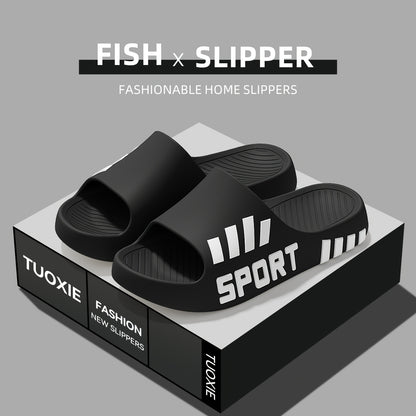 Men'S Stylish Slippers - Non-Slip, Odor-Resistant Summer Beach Sandals | Comfortable EVA Open-Toe Slides, Suitable for Indoor And Outdoor Wear, Summer Sandals - ayq