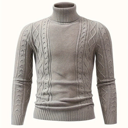 2024 New Cross-Border Men'S Plaid Knit Pullover Sweater (Men'S Warm Top)