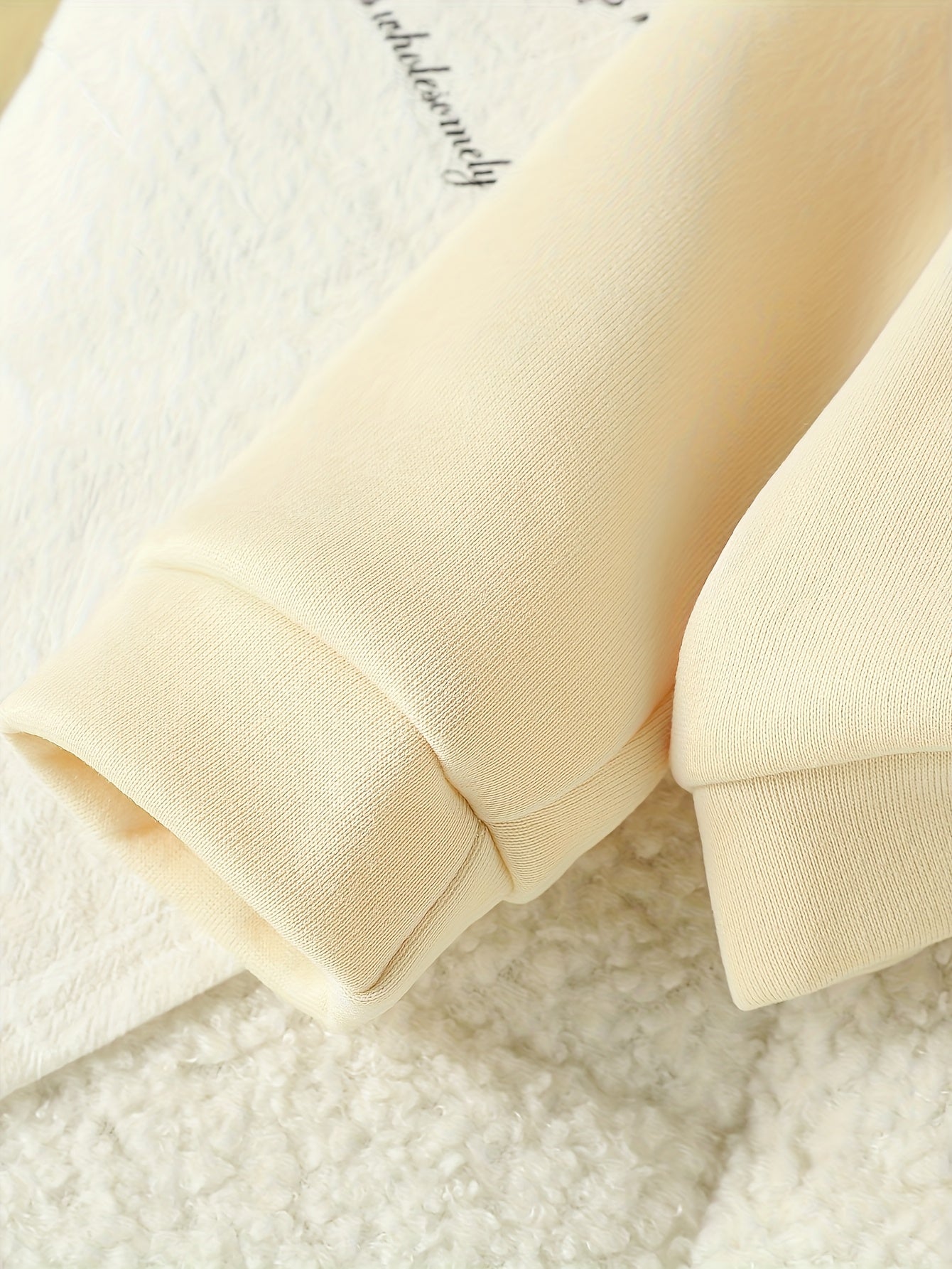 Տղա աղջիկների աշուն/ձմեռ տառերով դրոշմված տաք, աստառով սվիտեր և մարզաշապիկ, իդեալական է բացօթյա օգտագործման համար