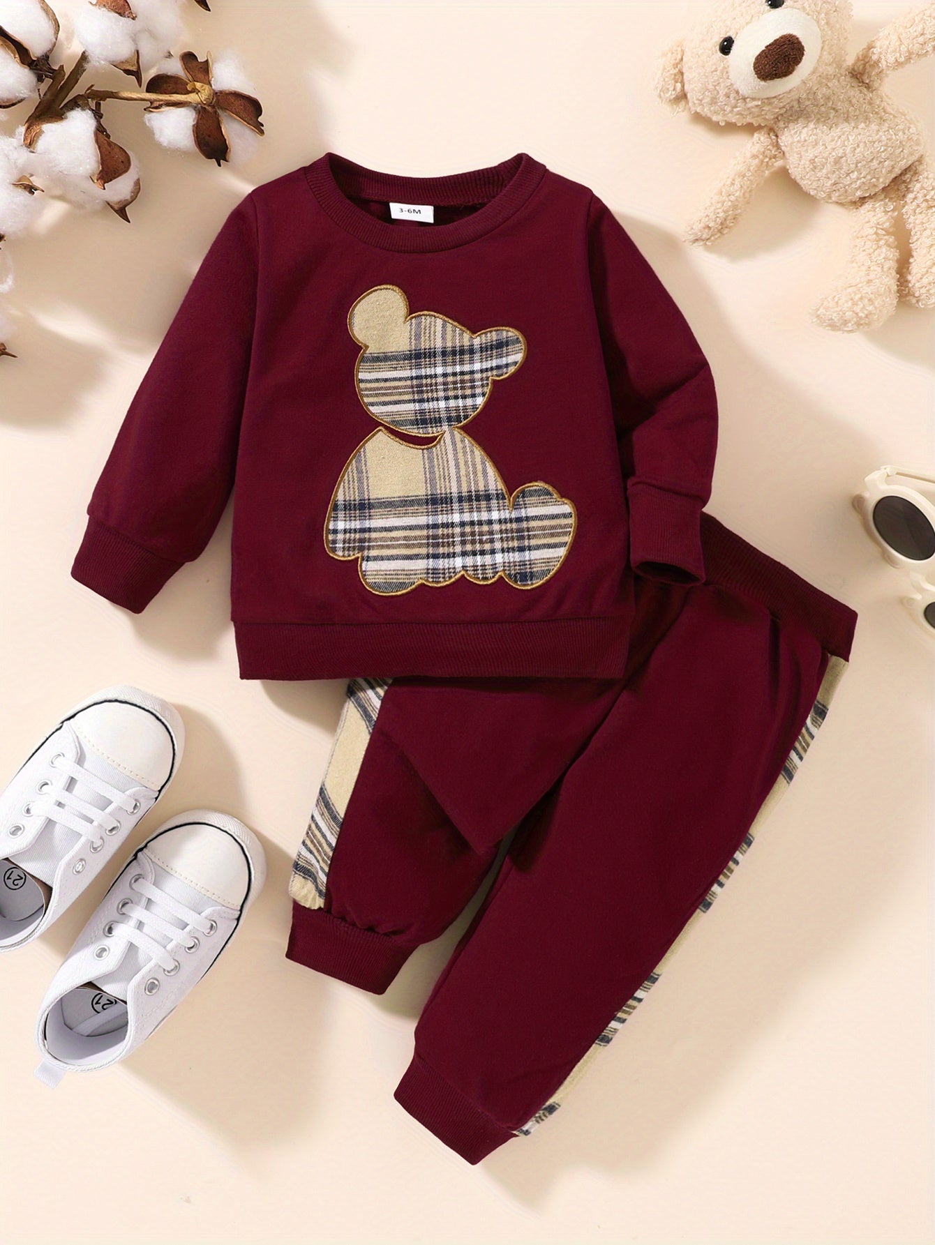 Toddler Baby Boy Clothes Outdoor Set Long Sleeve Sweatshirt Top Casual Pants Fall Winter Outfit Sweatsuit