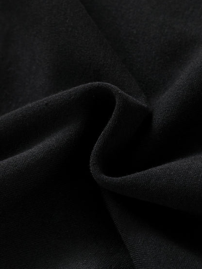 2pcs Boys' New Fashion Hooded Zip-Up Jacket and Pants Set, Black and White Striped Print Trendy Cool Style Outfit for Autumn/Winter, Thickened Sportswear with Pockets, Durable Polyester Fabric, Perfect Gift Choice for Kids, A