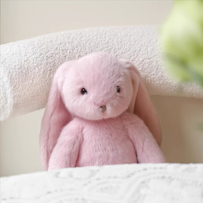 44 սմ/17.3 դյույմ խելոք երկարականջ վարդագույն կոնֆետ-ճագար, ականջներով փափուկ խաղալիք, փափուկ փափուկ մուլտֆիլմային նապաստակի տիկնիկ, Զատկական նապաստակի տիկնիկ, Զատկի նվեր, Սուրբ Վալենտինի օրվա նվեր, Սուրբ Ծննդյան նվեր