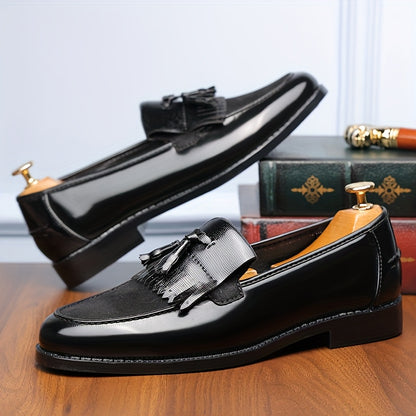 Men's Casual British-Style Pointed Toe Loafers for Spring