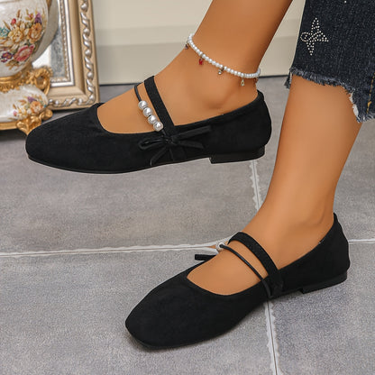 Plus Size Women’s Casual Square Toe Mary Jane Flats