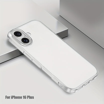 Mobile Phone Case for Iphone 16 Pro Max, Transparent Mobile Phone Case for Iphone 16 Plus, Simple And Thin Protective Case TPU Soft Case