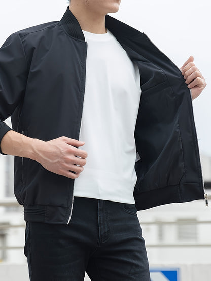 Տղամարդու միագույն գործնական բաճկոն, առօրյա, նորաձև բացօթյա վերարկու՝ որպես նվեր