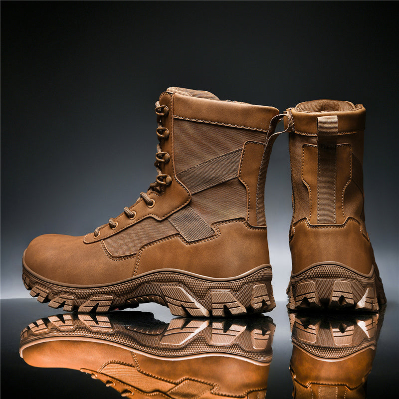 Men's All-Season Hiking Boots with Anti-Slip Rubber Soles