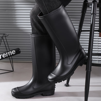 Men's High-Top PVC Outdoor Rain Boots for Summer Fishing