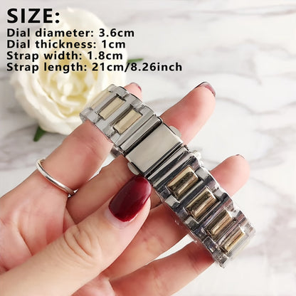 Luxury Women’s Quartz Watch Stainless Steel Elegant Bracelet
