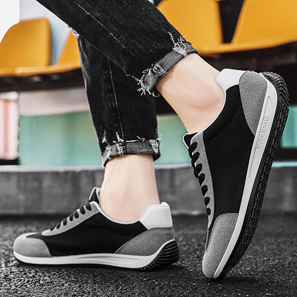 Men'S Casual Sneakers - Navy & Gray, Breathable, Anti-Sweat, Soft Sole, Durable, Lace-Up Design, All-Season Comfort, Outdoor & Casual Wear, Casual Footwear | Modern Casual Sneakers | Comfortable Footwear
