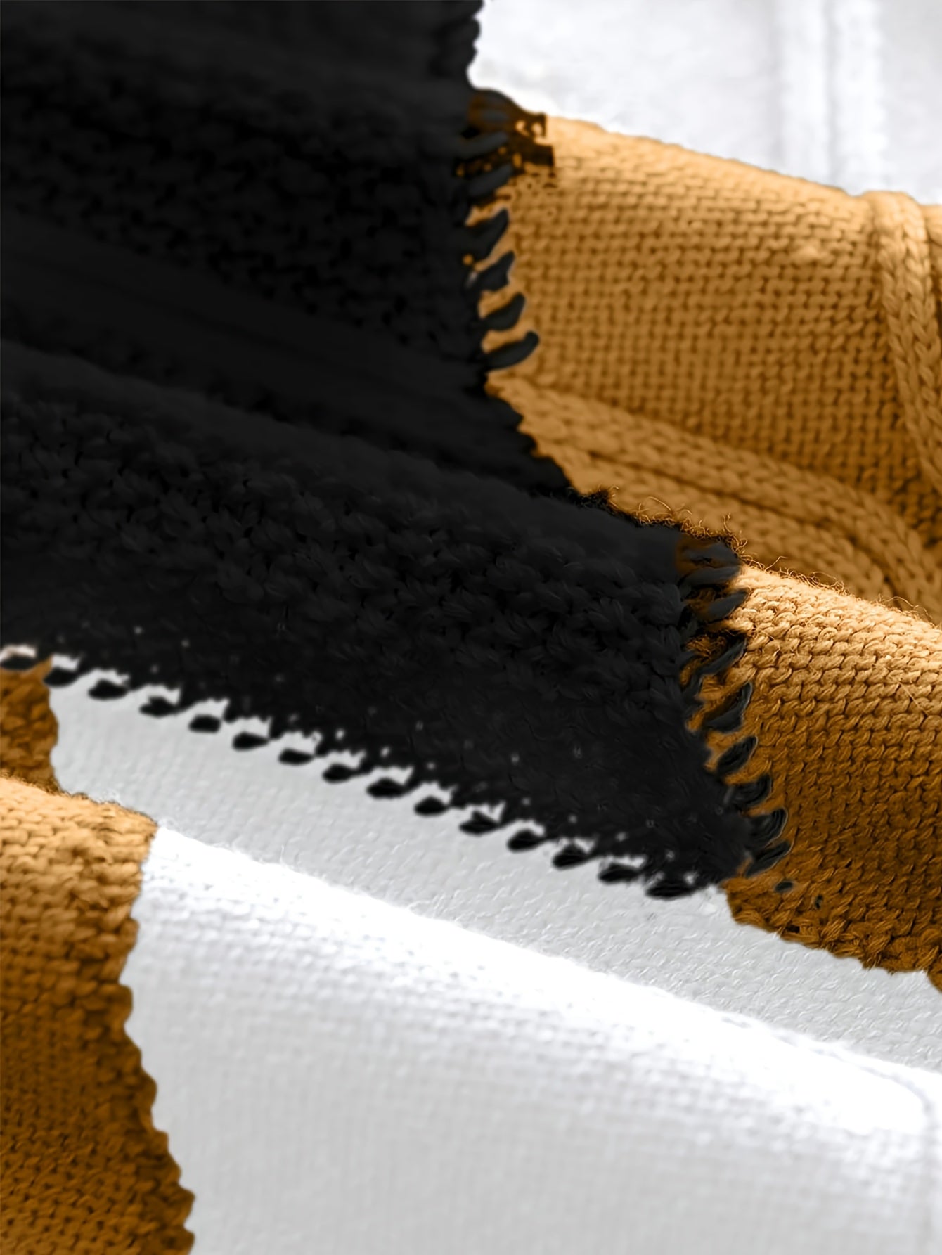 Տղամարդկանց նոր, գունավոր, բարձր օձիքով, երկար թևքերով, ռետրո, քոլեջային ոճի տրիկոտաժե հիմք՝ աշնանային և ձմեռային առօրյա կյանքի համար