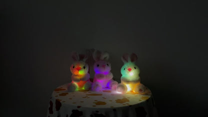 Light up Plush Bunny Rabbit Stuffed Animal Rabbit Plushie Toy Glow in The Dark Bedtime Companion Easter Bunny Gift for Kids, Best Gifts for Easter Day