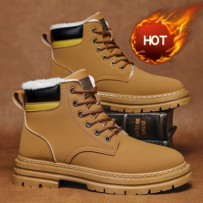 Plus Size Men's Snow Boots, -Lined Warm Shoes,Walking Boots, Winter Shoes Men, Snowboard Boots, Mens Hiking Boots, Mens Winter Shoe, Warm Shoes for Men, Mens Boots for Winter,Cold Weather Boots, Stylish Winter Footwear, Warm