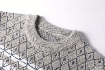 Նոր աշնանային և ձմեռային տղամարդկանց ոճային սվիտեր, բազմակողմանի վերնազգեստի կամ շերտավոր կրելու համար, պատրաստված բարձրորակ հաստ գործվածքից