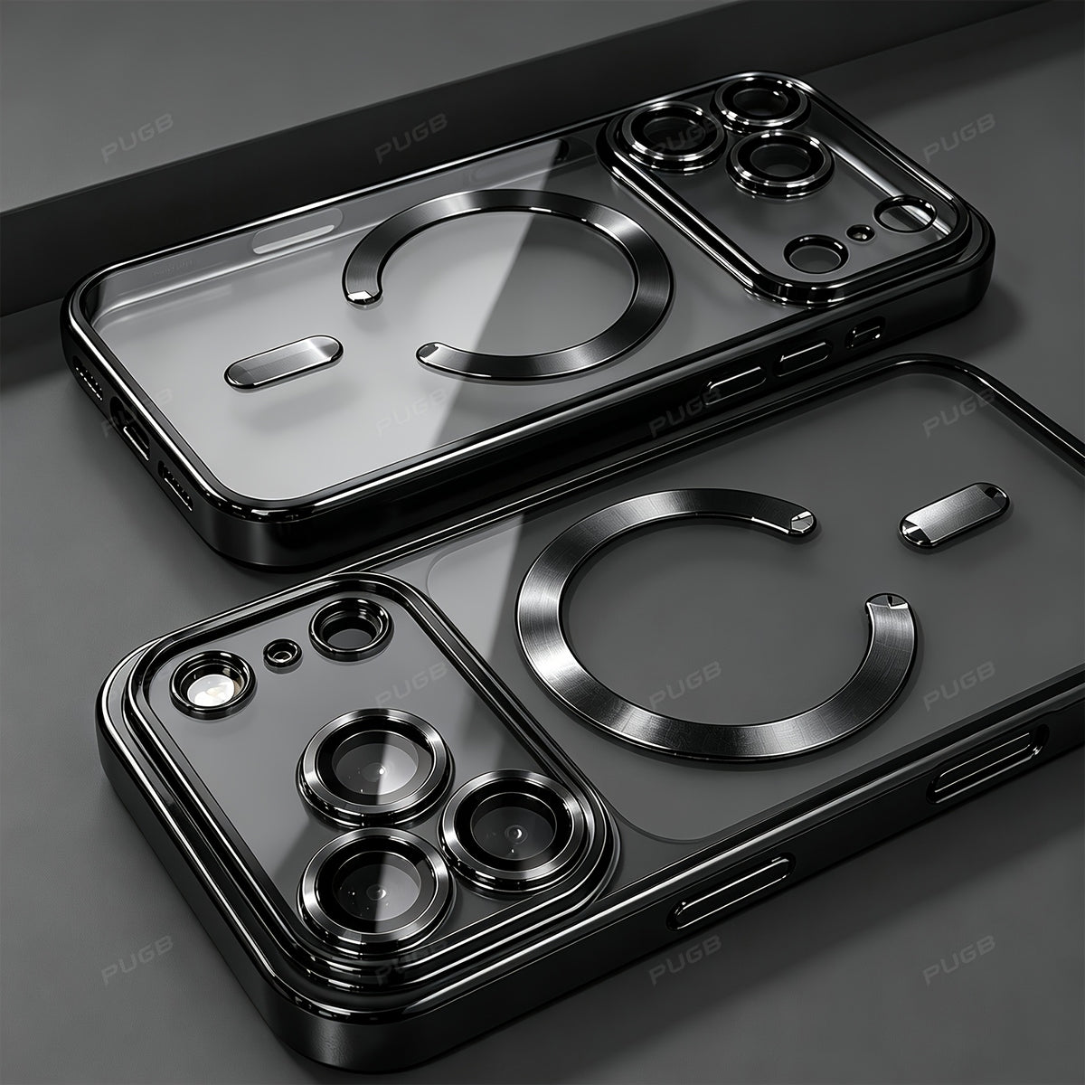 Luxury Transparent Magnetic Silicone Phone Case for iPhone 18 Pro Max