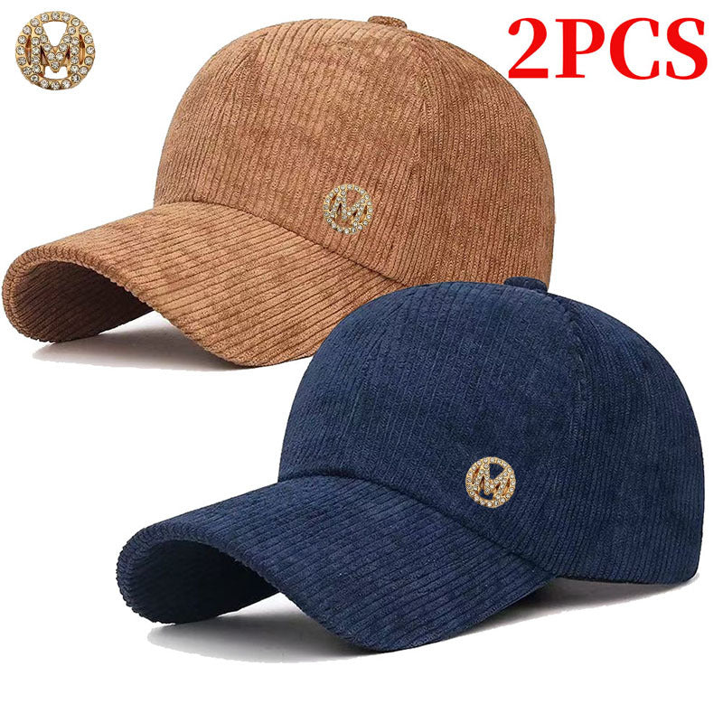 Unisex Adjustable Corduroy Baseball Cap - Lightweight, Retro Style
