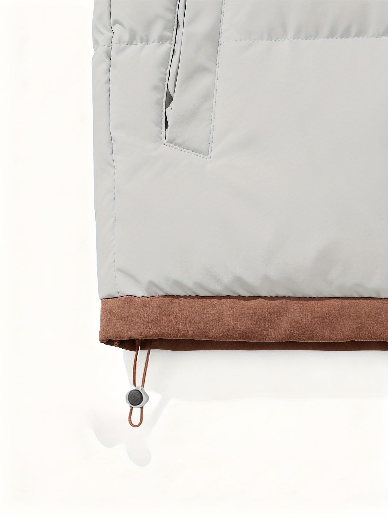 Men's Autumn and Winter Casual Fashion Faux Two-Piece Outerwear, Trendy Thickened Warm Comfortable Hooded Jacket