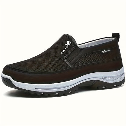Men'S Lightweight Slip-On Sneakers - Cozy, Non-Skid Casual Running Footwear for Every Season
